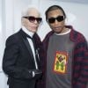 Karl Lagerfeld et Pharrell Williams - People au défilé de mode prêt-à-porter automne-hiver 2017/2018 "Chanel" au Grand Palais à Paris le 7 mars 2017. © Olivier Borde/ Bestimage