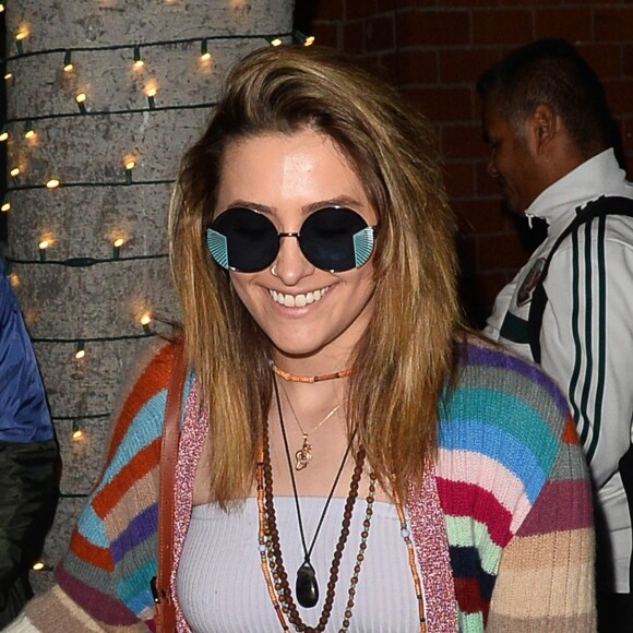 Paris Jackson, Gabriel Glenn à la sortie de la soirée du 60ème anniversaire de Kathy Hilton au restaurant "Mr. Chow" à Los Angeles, le 20 mars 2019.