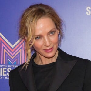 Uma Thurman lors du photocall de la série "Chambers" de Netflix dans le cadre de la 10e édition du festival Series Mania à Lille, le 26 mars 2019. © Stéphane Vansteenkiste/Bestimage