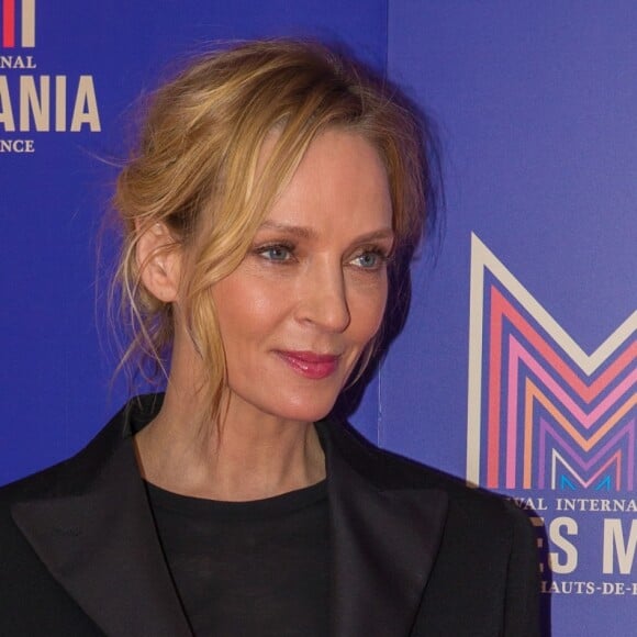 Uma Thurman lors du photocall de la série "Chambers" de Netflix dans le cadre de la 10e édition du festival Series Mania à Lille, le 26 mars 2019. © Stéphane Vansteenkiste/Bestimage