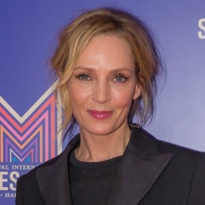 Uma Thurman lors du photocall de la série "Chambers" de Netflix dans le cadre de la 10e édition du festival Series Mania à Lille, le 26 mars 2019. © Stéphane Vansteenkiste/Bestimage