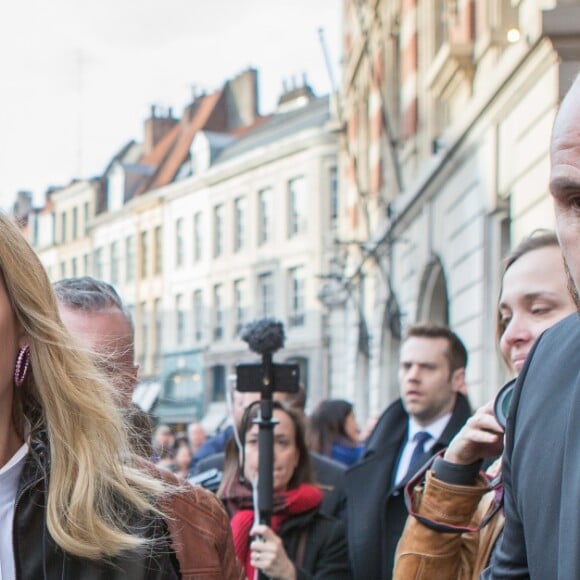 Uma Thurman rencontre des fans, après avoir fait un passage à la 10ème édition du Festival Séries Mania à Lille pour animer une masterclass et présenter la série "Chambers" le 26 mars 2019. © Stéphane Vansteenkiste / Bestimage