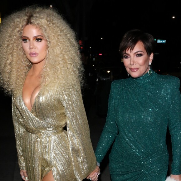 Kris Jenner et sa fille Khloe Kardashian à la soirée d'anniversaire de Diana Ross à Hollywood, le 26 mars 2019.