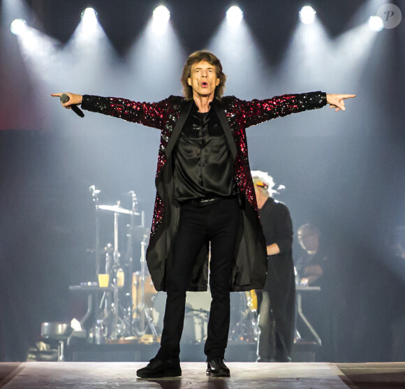Mick Jagger, Keith Richards - Les Rolling Stones en concert au U Arena de Nanterre dans le cadre de leur tournée "Stones - No Filters" le 25 octobre 2017. © Danyellah P. / Bestimage