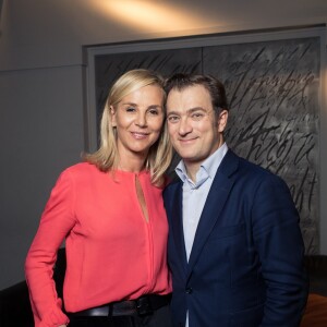 Exclusif - Renaud Capuçon et sa femme Laurence Ferrari - Backstage du concert unique "Au cinéma" de Renaud Capuçon à l'Olympia à Paris le 14 octobre 2018. © Dominique Jacovides - Cyril Moreau/Bestimage