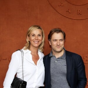 Laurence Ferrari et son mari Renaud Capucon au village des Internationaux de France de Tennis de Roland Garros à Paris le 2 juin 2018. © Dominique Jacovides-Cyril Moreau / Bestimage