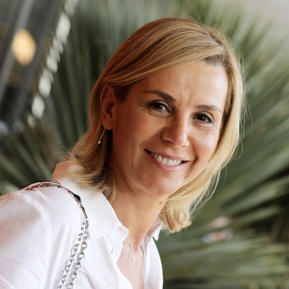 Laurence Ferrari au village des Internationaux de France de Tennis de Roland Garros à Paris le 2 juin 2018. © Dominique Jacovides-Cyril Moreau / Bestimage