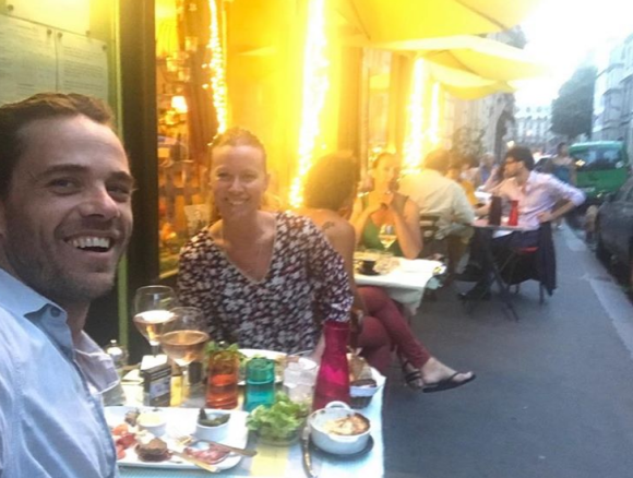 Guillaume Delorme souriant avec sa compagne Chantelle - Instagram, 23 juin 2017