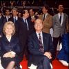 Jacques et Bernadette Chirac en meeting pour l'élection présidentielle, le 30 avril 1988.