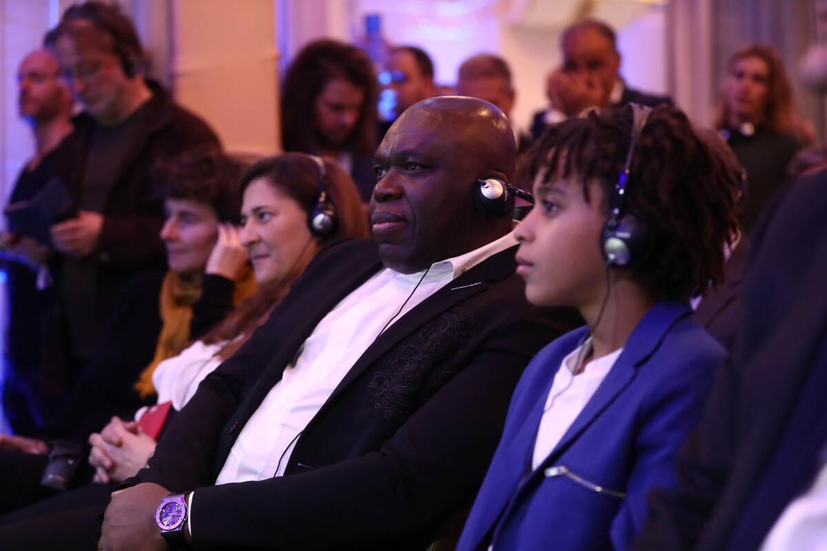 Photo Wilfried Mbappé, le père de Kylian Mbappé à la soirée "Hublot