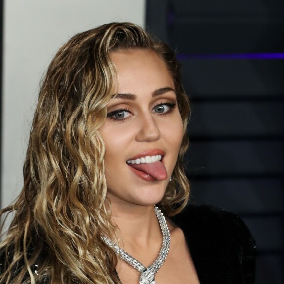 Miley Cyrus à la soirée Vanity Fair Oscar Party à Los Angeles, le 24 février 2019.