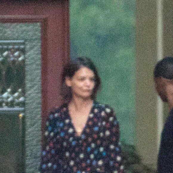 Exclusif - Katie Holmes et Jamie Foxx à la sortie d'un hôtel à Atlanta le 18 septembre 2018.