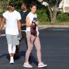 Exclusif -  Katie Holmes et son compagnon Jamie Foxx sont allés à leur cours de gym en amoureux à Atlanta. Le 17 septembre 2018