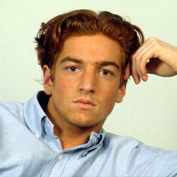Ludovic Chancel, fils de Sheila mort des suites d'une overdose le 7 juillet 2017 à 42 ans, portrait en 1994.