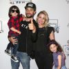 Logan Marshall-Green, sa femme Diane Marshall-Green et leurs enfants Tennessee et Culla Mae à Los Angeles, le 30 avril 2017 © AdMedia via Zuma/Bestimage