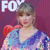 Taylor Swift au photocall des "2019 iHeart Radio Music Awards" au Microsoft Theatre à Los Angeles, le 14 mars 2019.