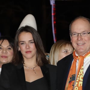 Pauline Ducruet et le prince Albert II de Monaco - La famille princière de Monaco à la soirée de remise de prix du 43ème festival international du cirque de Monte-Carlo sous le chapiteau de Fontvieille à Monaco le 22 janvier 2019. © Claudia Albuquerque/Bestimage