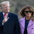 Le président Donald Trump et sa femme Melania, à la descente de Marine One, arrivent à la Maison Blanche à Washington le 31 mars 2019.