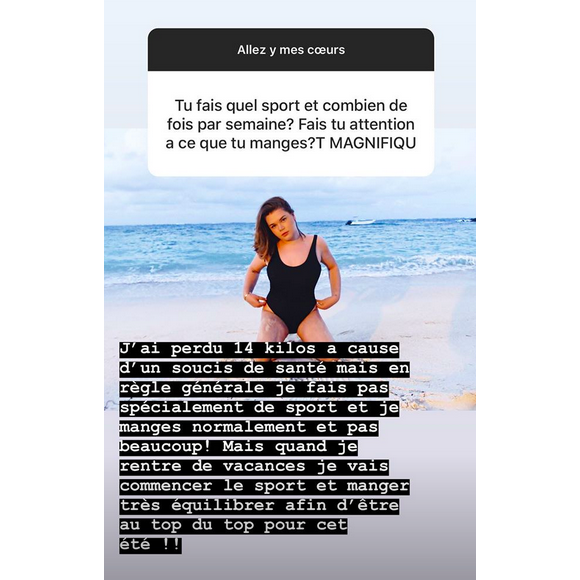 Camille Gottlieb sur Instagram, le 13 avril 2019.