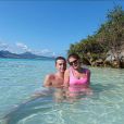 Camille Gottlieb et son ami Hugo sur l'île aux aigrettes lors de leurs vacances à l'île Maurice fin octobre - début novembre 2018, photo issue du compte Instagram d'Hugo.