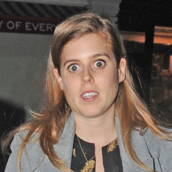 La princesse Beatrice d'York et son compagnon Edoardo Mapelli Mozzi ont passé la soirée à Chiltern Firehouse, à Londres, le 4 avril 2019.