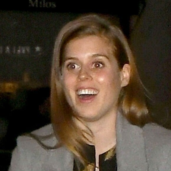 La princesse Beatrice d'York et son compagnon Edoardo Mapelli Mozzi ont passé la soirée à Chiltern Firehouse, à Londres, le 4 avril 2019.