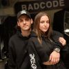 Exclusif - Carla Ginola et son compagnon lancent leur ligne de vêtements "Badcode" à Paris le 8 avril 2019. © Veeren/Bestimage