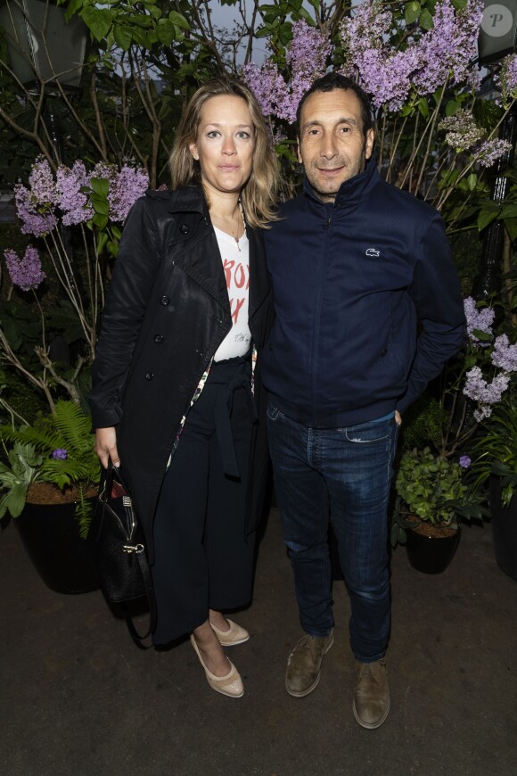 Zinedine Soualem et sa compagne Caroline Faindt lors de la 12ème édition du Prix de la Closerie des Lilas à Paris, France, le 16 avril 2019. © Pierre Perusseau/Bestimage