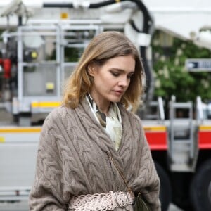 Natalia Vodianova constate les dégâts de l'incendie de la cathédrale Notre-Dame de Paris le 16 avril 2019. © Stéphane Lemouton / Bestimage