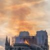 Incendie de la cathédrale Notre-Dame de Paris, le 15 avril 2019. © Thomas Busuttil / Bestimage