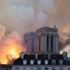 Incendie de la cathédrale Notre-Dame de Paris, le 15 avril 2019. © Thomas Busuttil / Bestimage