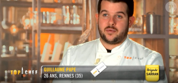 Guillaume lors des quarts de finale de "Top Chef 10", mercredi 24 avril 2019 sur M6.