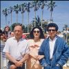 Jean-Louis Trintignant, Anouk Aimée et Claude Lelouch - Présentation d'Un homme et une femme, 20 ans après au Festival de Cannes 1986