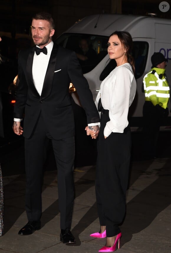 David Beckham, Victoria Beckham à la soirée Portrait Gala 2019 au musée National Portrait Gallery à Londres, Royaume Uni, le 12 mars 2019.