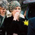 Brigitte Bardot lors de l'enterrement de Roger Vadim en 2000 à Saint-Tropez