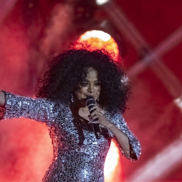 Diana Ross en concert lors de l'after party du défilé Croisière Dior au Palais El Badi à Marrakech, le 29 avril 2019. © Olivier Borde/Bestimage