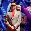 Robert Downey Jr. - Toute l'équipe de Marvel Studios Avengers: Endgame laissent leurs empreintes sur le ciment lors d'une cérémonie au Chinese Theatre à Hollywood, Los Angeles, le 23 avril 2019.