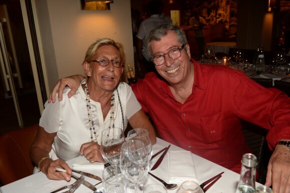Exclusif - Patrick Balkany et sa femme Isabelle Balkany - Soirée annuelle du forain Marcel Campion sur la plage de Bouillabaisse à Saint-Tropez le 1er aout 2018. ©