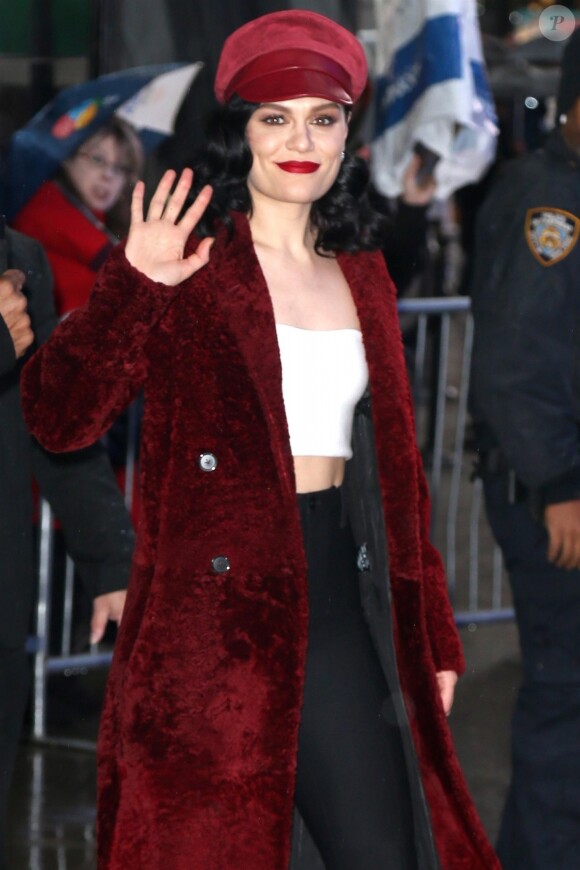 Jessie J à la sortie des studios "Good Morning America" à New York, le 5 novembre 2018.