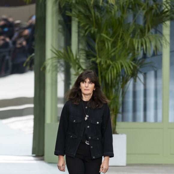 La styliste Virginie Viard lors du défilé "Chanel Cruise Collection 2020" au Grand Palais. Paris, le 3 mai 2019. © Olivier Borde/Bestimage