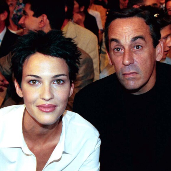 Linda Hardy et Thierry Ardisson - Rentrée de France 2 et France 3 à l'Espace Gabriel à Paris, le 31 août 1999.