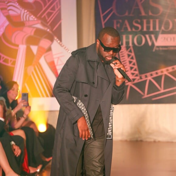 Exclusif - Le rappeur Gims (Maître Gims - Gandhi Djuna) lors du défilé de la 14ème édition du Casa Fashion Show au Sofitel Casablanca Tour Blanche à Casablanca, Maroc, le 20 avril 2019. © Philippe Doignon/Bestimage