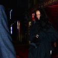 Exclusif - Rihanna à la sortie du restaurant Bar and Books cocktail à New York le 16 avril 2019.