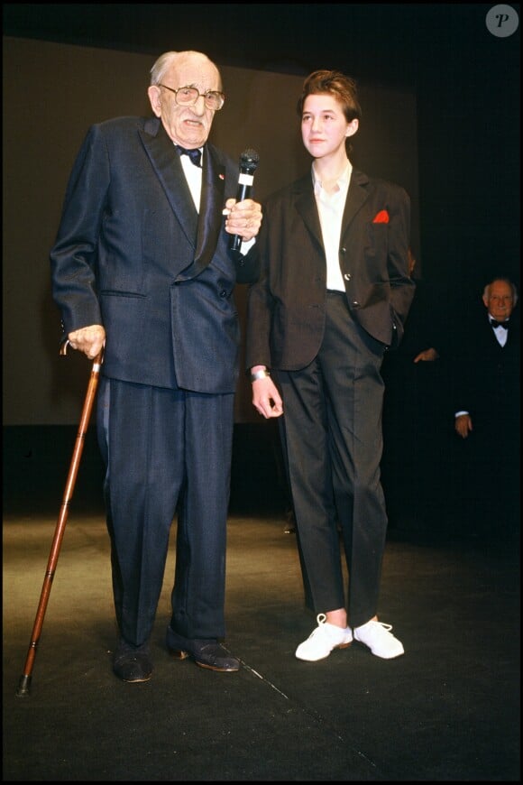 Charlotte Gainsbourg et Charles Vanel au Festival de Cannes 1986