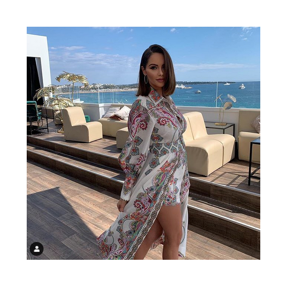 Nabilal dévoile une nouvelel coiffure et une jolie tenue à Cannes. Mai 2019.