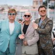 Elton John, Bernie Taupin, Taron Egerton au photocall du film Rocketman (Hors compétition) lors du 72ème Festival International du film de Cannes. Le 16 mai 2019 © Jacovides-Moreau / Bestimage