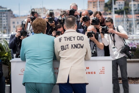 Elton John, son mari David Furnish au photocall du film Rocketman (Hors compétition) lors du 72ème Festival International du film de Cannes. Le 16 mai 2019 © Jacovides-Moreau / Bestimage