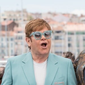 Elton John, Taron Egerton au photocall du film Rocketman (Hors compétition) lors du 72ème Festival International du film de Cannes. Le 16 mai 2019 © Jacovides-Moreau / Bestimage  Photocall for the movie Rocketman during the 72nd Cannes International Film festival. On may 16th 201916/05/2019 - Cannes