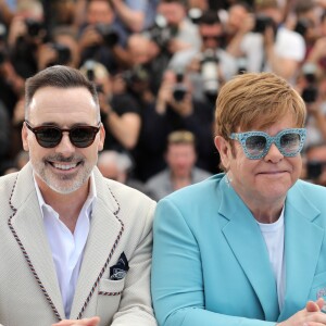 Elton John et son mari David Furnish - Photocall du film Rocketman (Hors compétition) lors du 72ème Festival International du film de Cannes le 16 mai 2019 © Jacovides-Moreau / Bestimage  Photocall for the movie Rocketman during the 72nd Cannes International Film festival. On may 16th 2019.16/05/2019 - Paris