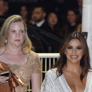 Eva Longoria arrive à la soirée du film "Rocketman" sur la plage du Carlton lors du 72ème Festival International du Film de Cannes, France,le 16 mai 2019.